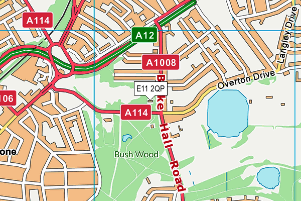 E11 2QP map - OS VectorMap District (Ordnance Survey) E11 2QP map - OS VectorMap District (Ordnance Survey)