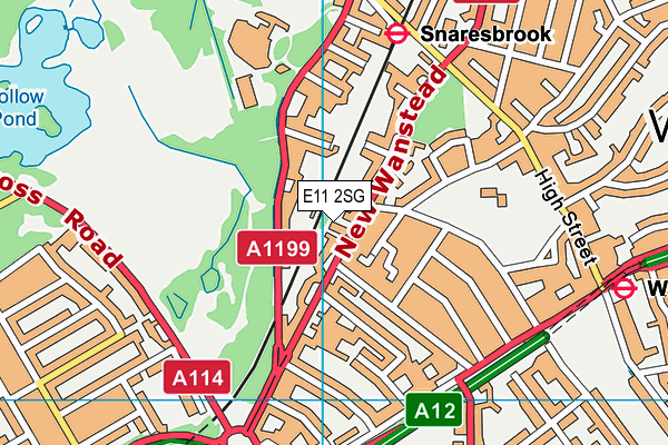 E11 2SG map - OS VectorMap District (Ordnance Survey) E11 2SG map - OS VectorMap District (Ordnance Survey)