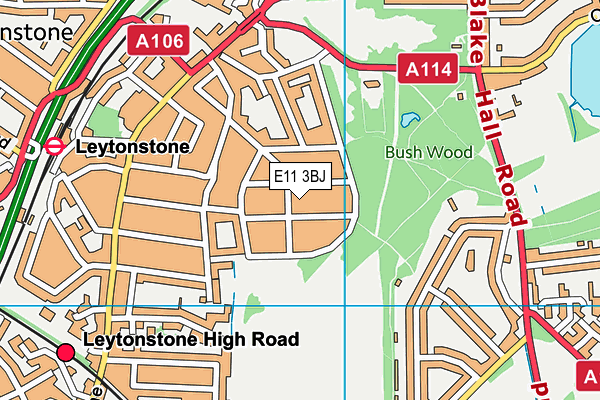 E11 3BJ map - OS VectorMap District (Ordnance Survey) E11 3BJ map - OS VectorMap District (Ordnance Survey)