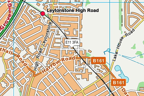 E11 3FA map - OS VectorMap District (Ordnance Survey) E11 3FA map - OS VectorMap District (Ordnance Survey)