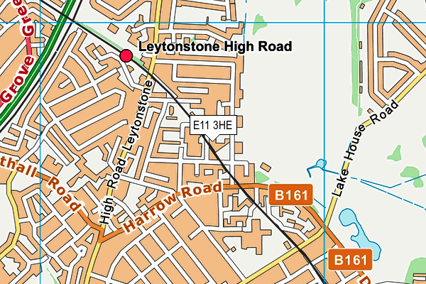 E11 3HE map - OS VectorMap District (Ordnance Survey) E11 3HE map - OS VectorMap District (Ordnance Survey)