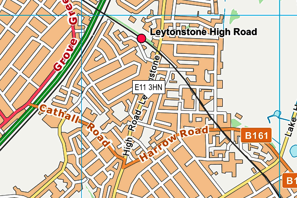 E11 3HN map - OS VectorMap District (Ordnance Survey) E11 3HN map - OS VectorMap District (Ordnance Survey)