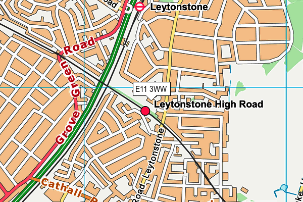 E11 3WW map - OS VectorMap District (Ordnance Survey) E11 3WW map - OS VectorMap District (Ordnance Survey)