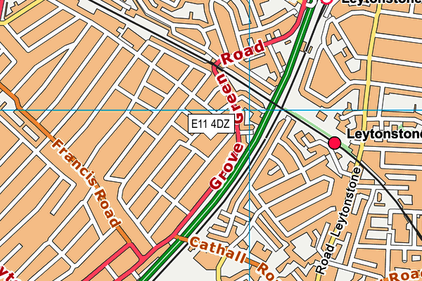 E11 4DZ map - OS VectorMap District (Ordnance Survey) E11 4DZ map - OS VectorMap District (Ordnance Survey)