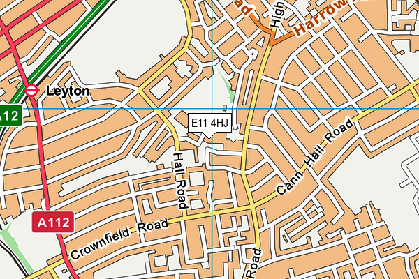 E11 4HJ map - OS VectorMap District (Ordnance Survey) E11 4HJ map - OS VectorMap District (Ordnance Survey)