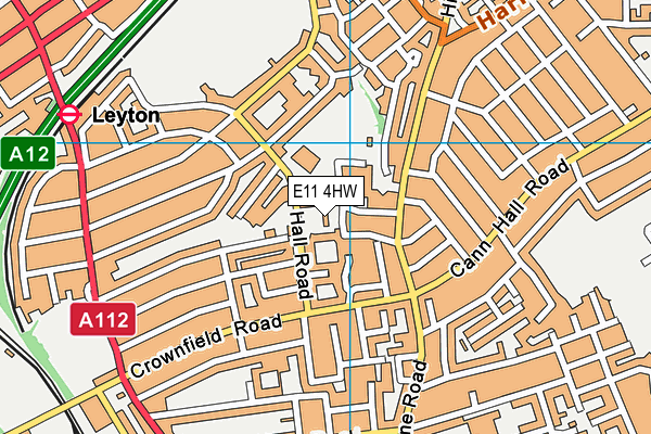 E11 4HW map - OS VectorMap District (Ordnance Survey) E11 4HW map - OS VectorMap District (Ordnance Survey)