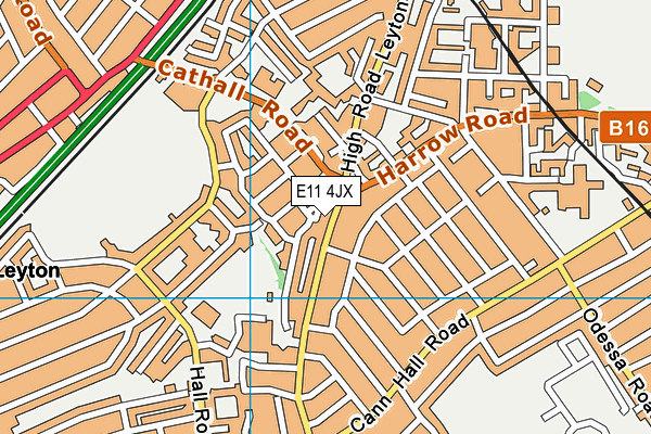 E11 4JX map - OS VectorMap District (Ordnance Survey) E11 4JX map - OS VectorMap District (Ordnance Survey)
