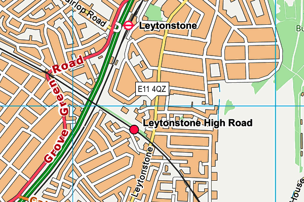 E11 4QZ map - OS VectorMap District (Ordnance Survey)