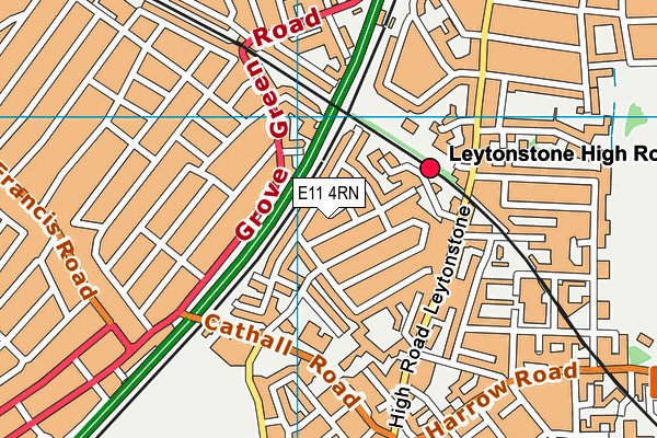 E11 4RN map - OS VectorMap District (Ordnance Survey) E11 4RN map - OS VectorMap District (Ordnance Survey)