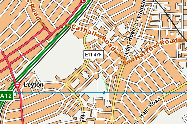 E11 4YF map - OS VectorMap District (Ordnance Survey) E11 4YF map - OS VectorMap District (Ordnance Survey)