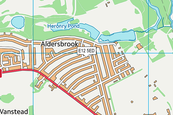 E12 5ED map - OS VectorMap District (Ordnance Survey) E12 5ED map - OS VectorMap District (Ordnance Survey)