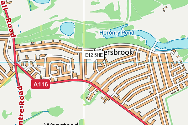 E12 5HE map - OS VectorMap District (Ordnance Survey) E12 5HE map - OS VectorMap District (Ordnance Survey)