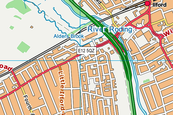E12 5QZ map - OS VectorMap District (Ordnance Survey) E12 5QZ map - OS VectorMap District (Ordnance Survey)