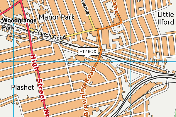 E12 6QX map - OS VectorMap District (Ordnance Survey) E12 6QX map - OS VectorMap District (Ordnance Survey)