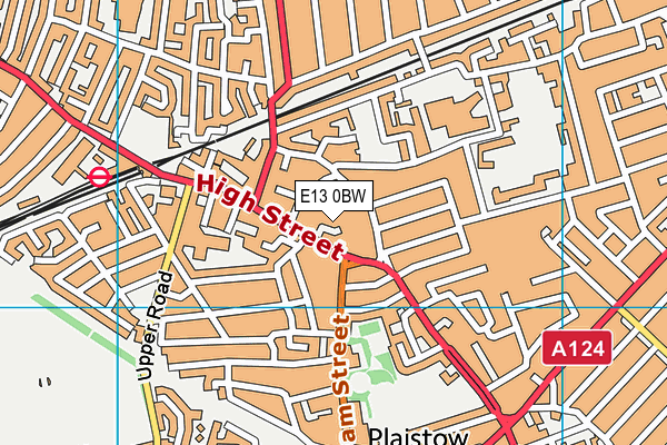 E13 0BW map - OS VectorMap District (Ordnance Survey) E13 0BW map - OS VectorMap District (Ordnance Survey)