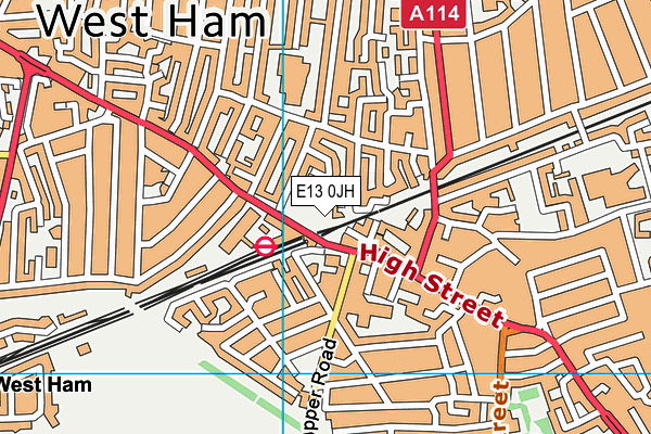 E13 0JH map - OS VectorMap District (Ordnance Survey) E13 0JH map - OS VectorMap District (Ordnance Survey)