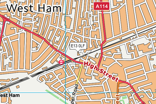 E13 0LF map - OS VectorMap District (Ordnance Survey) E13 0LF map - OS VectorMap District (Ordnance Survey)