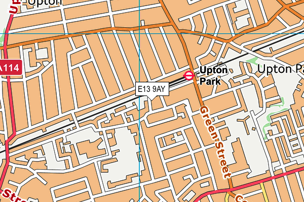 E13 9AY map - OS VectorMap District (Ordnance Survey) E13 9AY map - OS VectorMap District (Ordnance Survey)