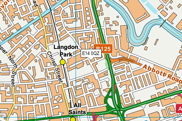 E14 0QZ map - OS VectorMap District (Ordnance Survey) E14 0QZ map - OS VectorMap District (Ordnance Survey)