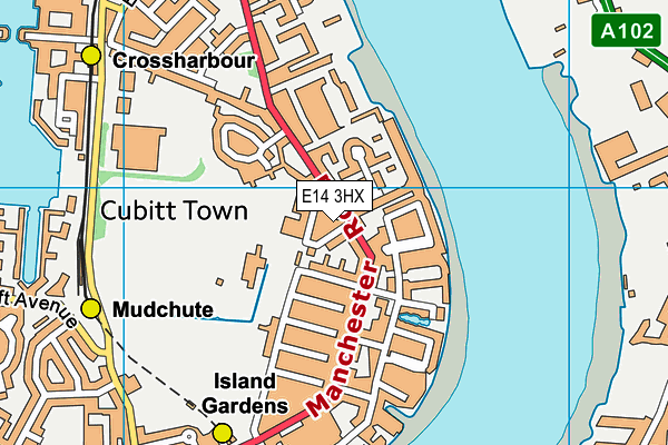 E14 3HX map - OS VectorMap District (Ordnance Survey) E14 3HX map - OS VectorMap District (Ordnance Survey)