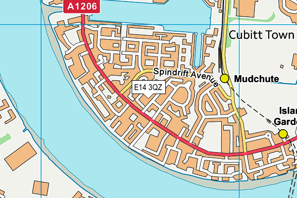 E14 3QZ map - OS VectorMap District (Ordnance Survey) E14 3QZ map - OS VectorMap District (Ordnance Survey)