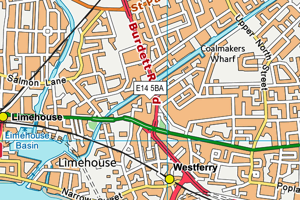 E14 5BA map - OS VectorMap District (Ordnance Survey) E14 5BA map - OS VectorMap District (Ordnance Survey)
