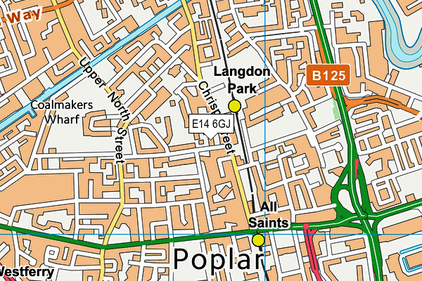 E14 6GJ map - OS VectorMap District (Ordnance Survey) E14 6GJ map - OS VectorMap District (Ordnance Survey)