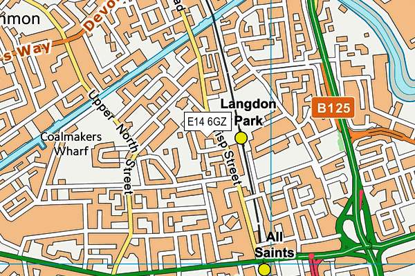 E14 6GZ map - OS VectorMap District (Ordnance Survey) E14 6GZ map - OS VectorMap District (Ordnance Survey)
