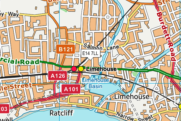 E14 7LL map - OS VectorMap District (Ordnance Survey) E14 7LL map - OS VectorMap District (Ordnance Survey)