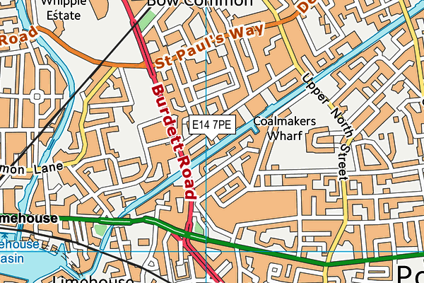 E14 7PE map - OS VectorMap District (Ordnance Survey) E14 7PE map - OS VectorMap District (Ordnance Survey)