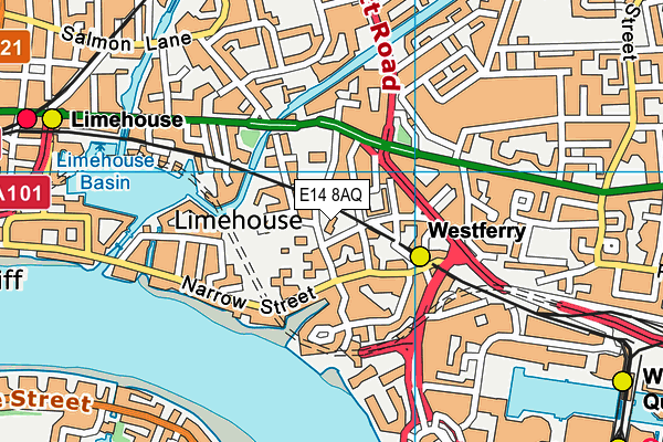 E14 8AQ map - OS VectorMap District (Ordnance Survey) E14 8AQ map - OS VectorMap District (Ordnance Survey)