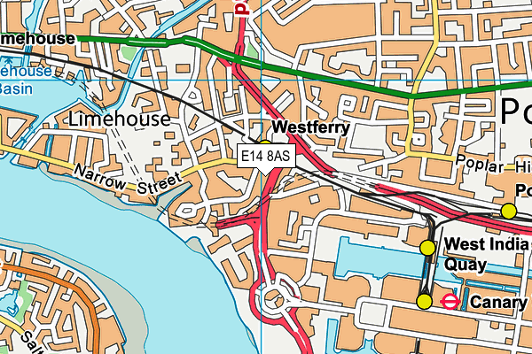 E14 8AS map - OS VectorMap District (Ordnance Survey) E14 8AS map - OS VectorMap District (Ordnance Survey)