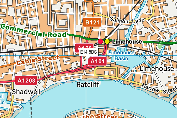E14 8DS map - OS VectorMap District (Ordnance Survey) E14 8DS map - OS VectorMap District (Ordnance Survey)