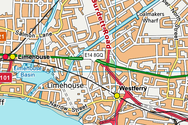 E14 8GQ map - OS VectorMap District (Ordnance Survey) E14 8GQ map - OS VectorMap District (Ordnance Survey)