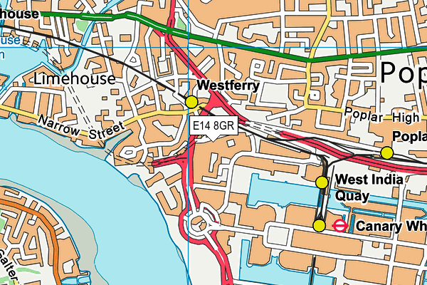 E14 8GR map - OS VectorMap District (Ordnance Survey) E14 8GR map - OS VectorMap District (Ordnance Survey)