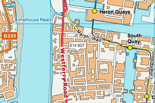 E14 8GT map - OS VectorMap District (Ordnance Survey) E14 8GT map - OS VectorMap District (Ordnance Survey)