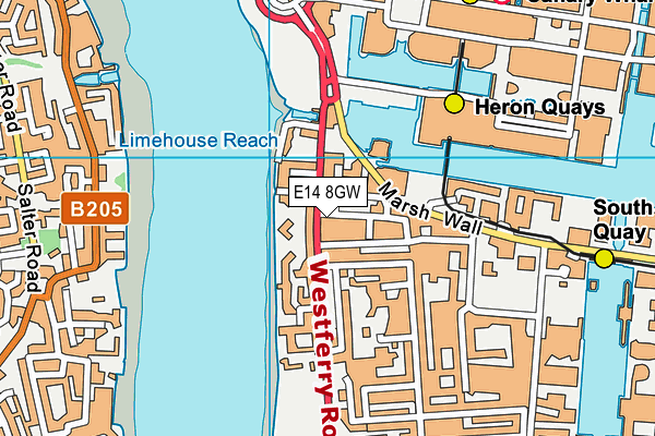 E14 8GW map - OS VectorMap District (Ordnance Survey) E14 8GW map - OS VectorMap District (Ordnance Survey)