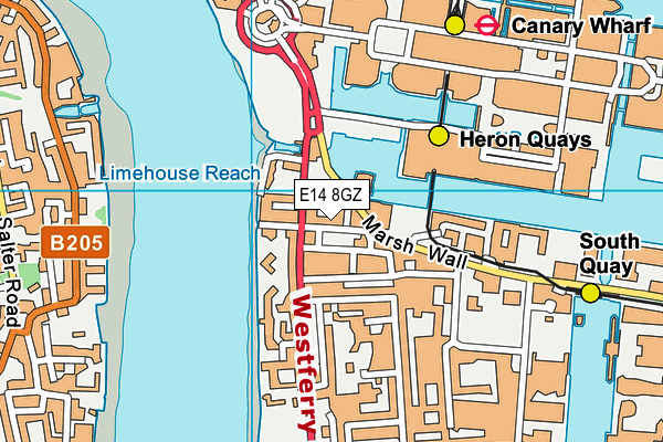 E14 8GZ map - OS VectorMap District (Ordnance Survey) E14 8GZ map - OS VectorMap District (Ordnance Survey)