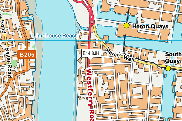 E14 8JH map - OS VectorMap District (Ordnance Survey) E14 8JH map - OS VectorMap District (Ordnance Survey)