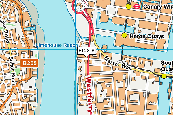 E14 8LB map - OS VectorMap District (Ordnance Survey) E14 8LB map - OS VectorMap District (Ordnance Survey)