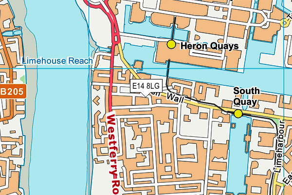 E14 8LG map - OS VectorMap District (Ordnance Survey) E14 8LG map - OS VectorMap District (Ordnance Survey)
