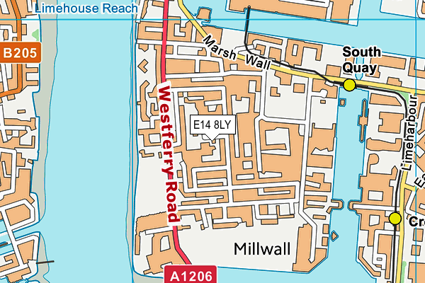 E14 8LY map - OS VectorMap District (Ordnance Survey) E14 8LY map - OS VectorMap District (Ordnance Survey)
