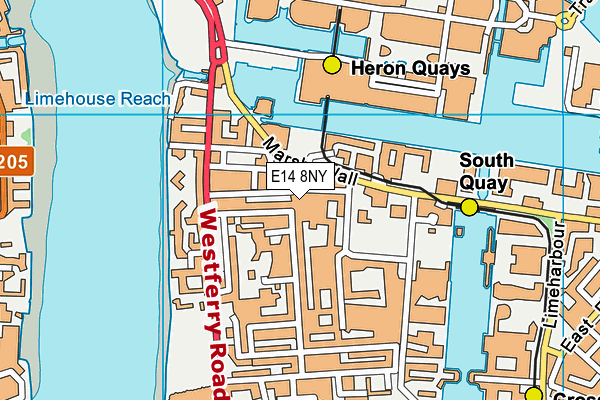 E14 8NY map - OS VectorMap District (Ordnance Survey) E14 8NY map - OS VectorMap District (Ordnance Survey)