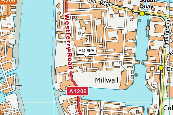 E14 8PR map - OS VectorMap District (Ordnance Survey) E14 8PR map - OS VectorMap District (Ordnance Survey)