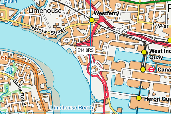 E14 8RS map - OS VectorMap District (Ordnance Survey) E14 8RS map - OS VectorMap District (Ordnance Survey)