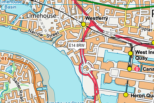 E14 8RW map - OS VectorMap District (Ordnance Survey) E14 8RW map - OS VectorMap District (Ordnance Survey)