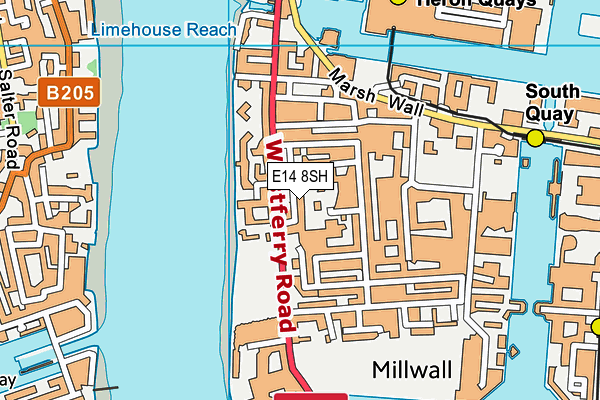 E14 8SH map - OS VectorMap District (Ordnance Survey) E14 8SH map - OS VectorMap District (Ordnance Survey)