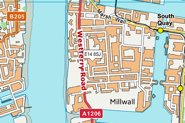 E14 8SJ map - OS VectorMap District (Ordnance Survey) E14 8SJ map - OS VectorMap District (Ordnance Survey)