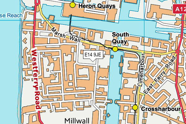 E14 9JE map - OS VectorMap District (Ordnance Survey) E14 9JE map - OS VectorMap District (Ordnance Survey)