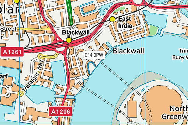 E14 9PW map - OS VectorMap District (Ordnance Survey) E14 9PW map - OS VectorMap District (Ordnance Survey)